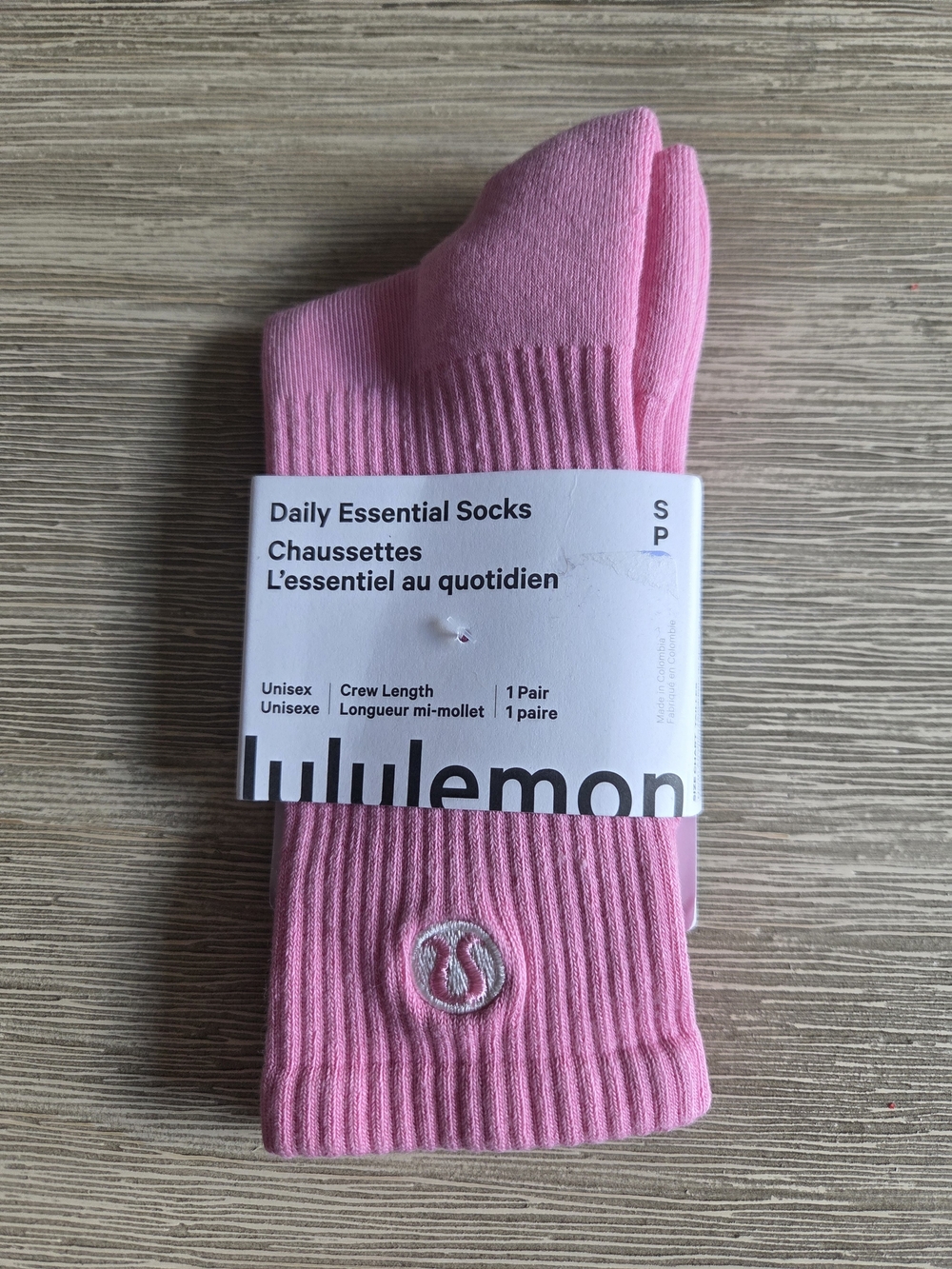 lululemon athletica Crew Socks in Candycloud Pink In A Small Sold Out Color